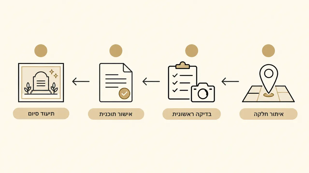 האם אפשר לבצע חידוש מצבות בצפון בלי שהמשפחה תגיע?