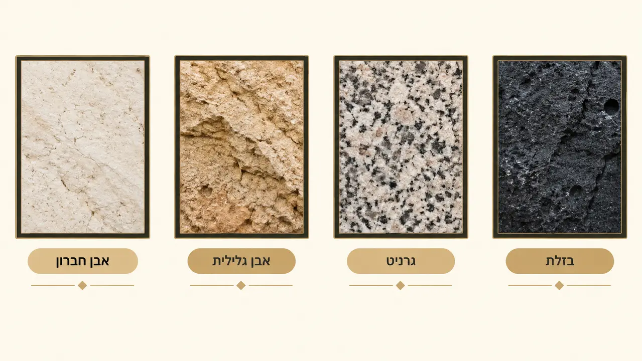 אילו סלעים מתאימים לעיבוד של מצבה מאבן אחת?